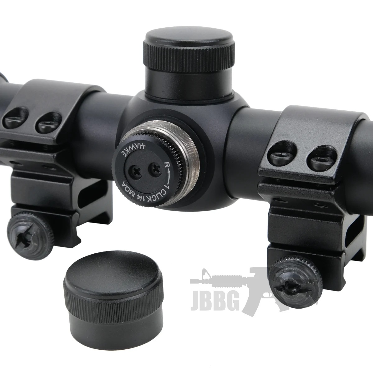 Fast Mount 3-9x40 AO (Mil Dot) Hawke Scope with Weaver Mounts