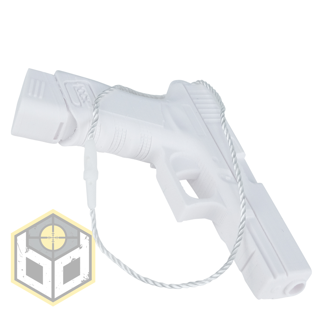 Christmas Tree Glock Pistol Decoration White ex pH1 jpg