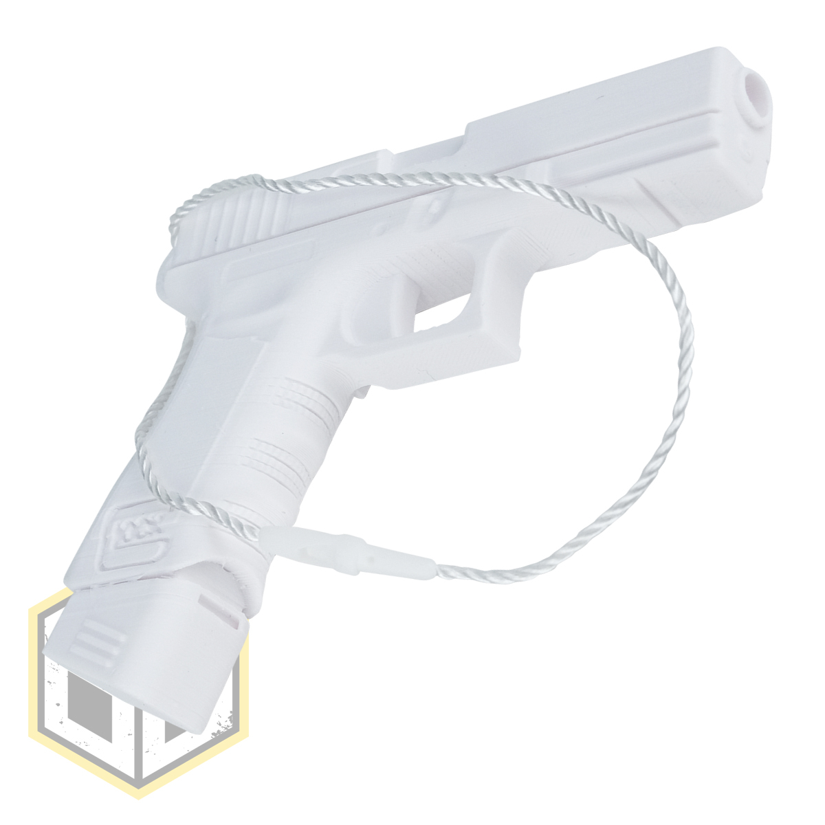 Christmas Tree Glock Pistol Decoration White ex pH2 jpg