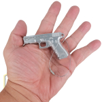 Glock 19 Gen5 Pistol Christmas Tree Decoration Gold Silver w4 jpg