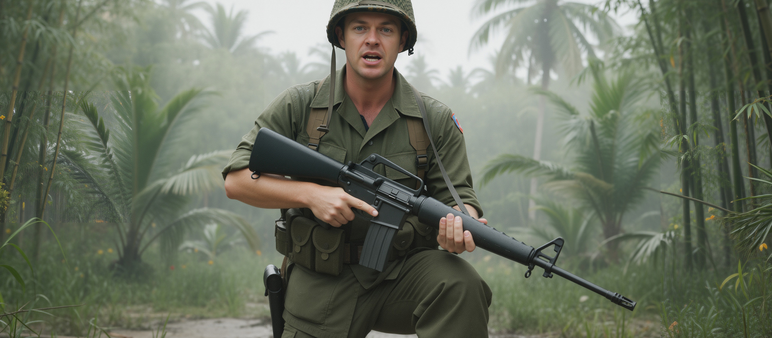 Classic Army M16 Vietnam Version AEG Metal AR017M-X Black