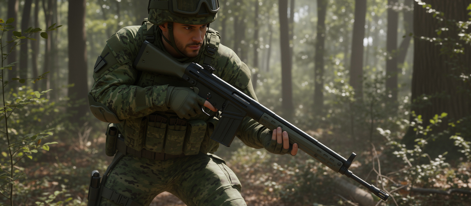 Classic Army A3 PRO AEG Airsoft Rifle OD Green