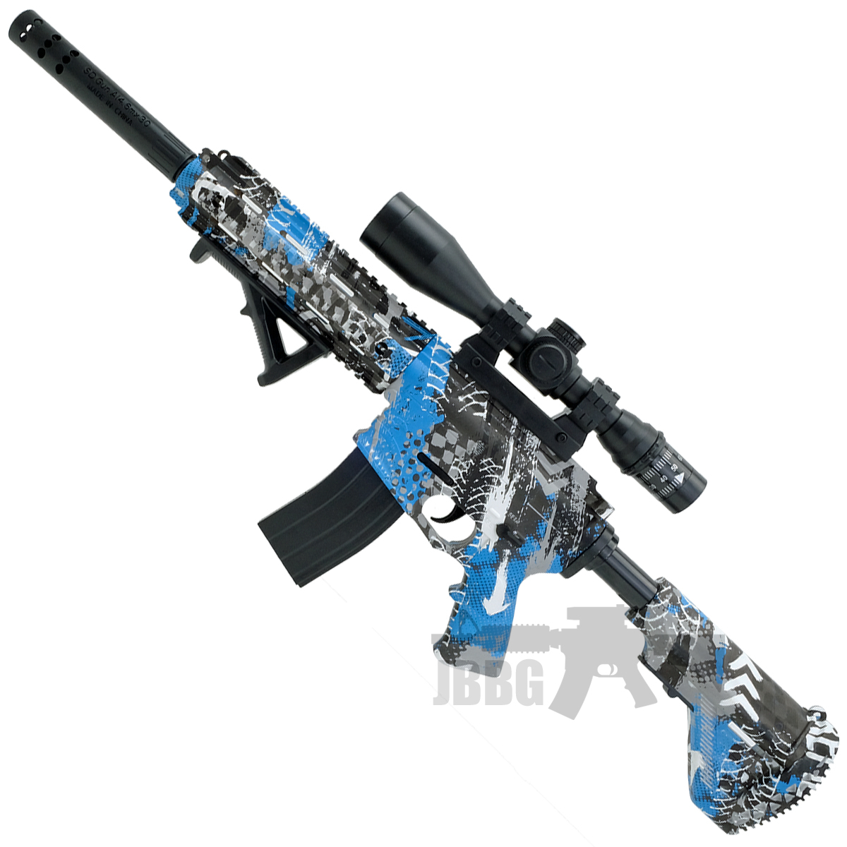 Gel Blaster HK416 Full Auto Rechargeable AEG Gun Set Camo Blue 1 jpg