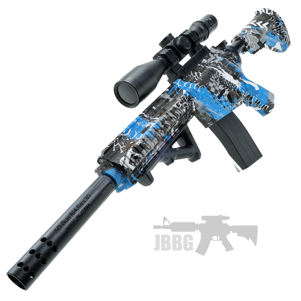 Gel Blaster HK416 Full Auto Rechargeable AEG Gun Set Camo Blue 5 jpg