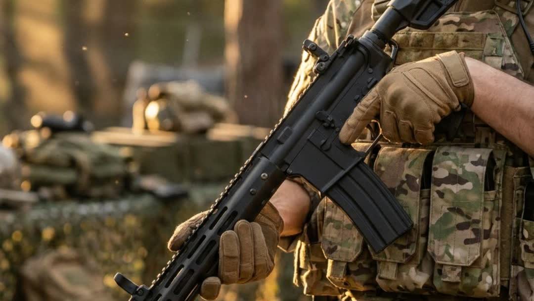 Classic Army N4 ECS CA152M AEG airsoft rifle at the range