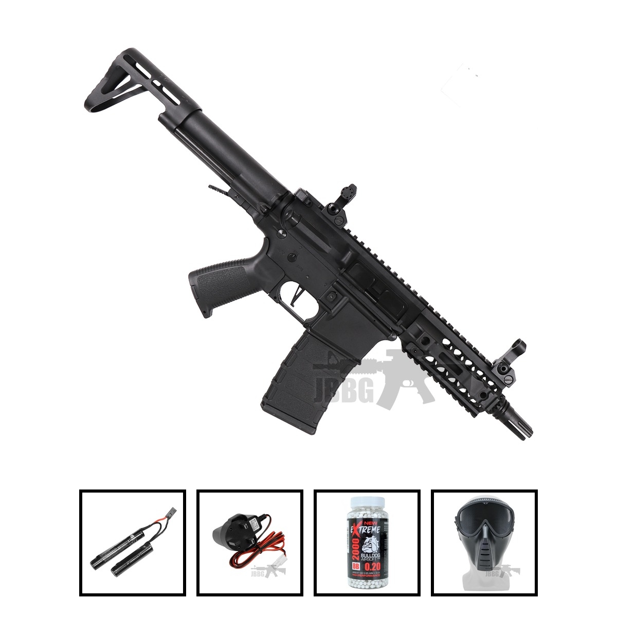 AR4 SBR AEG Carbine Classic Army ENF009P Airsoft Gun Bundle Offer Set