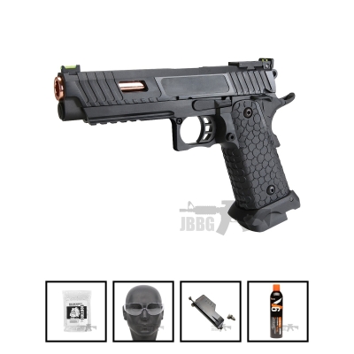 Baba Yaga Combat Master Hi-Capa Gas Blowback Airsoft Pistol 1X Bundle Offer Set
