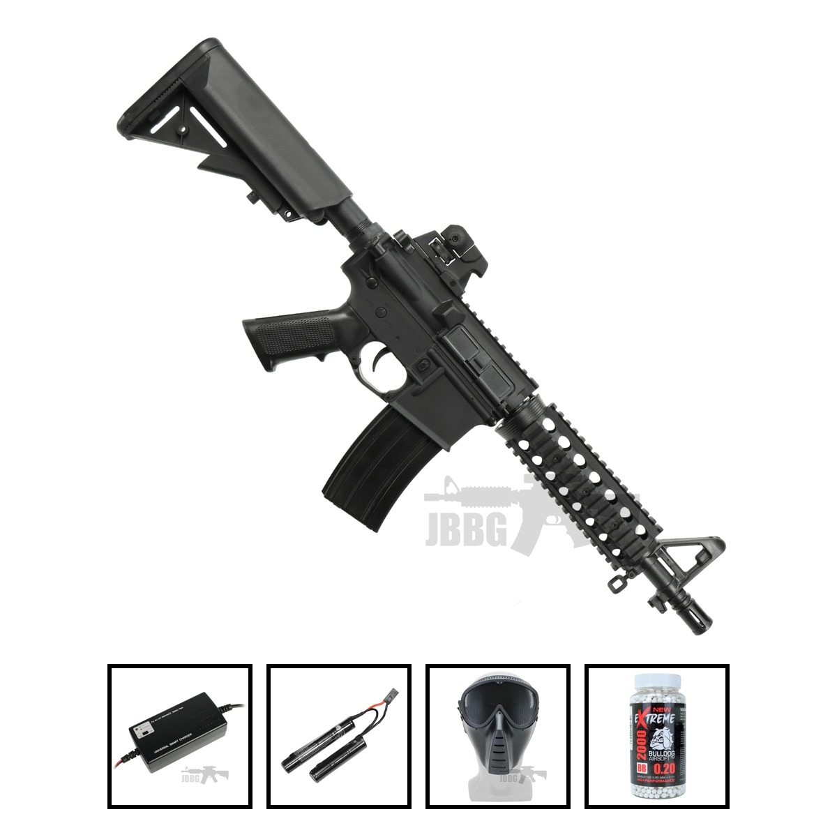 Bulldog M4 PI RIS Airsoft Gun Bundle Offer