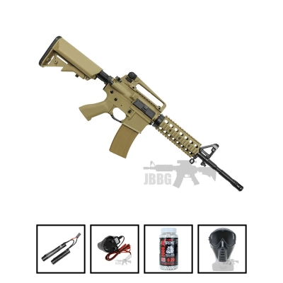Bulldog SR4PG Airsoft Gun Tan Bundle Offer Set