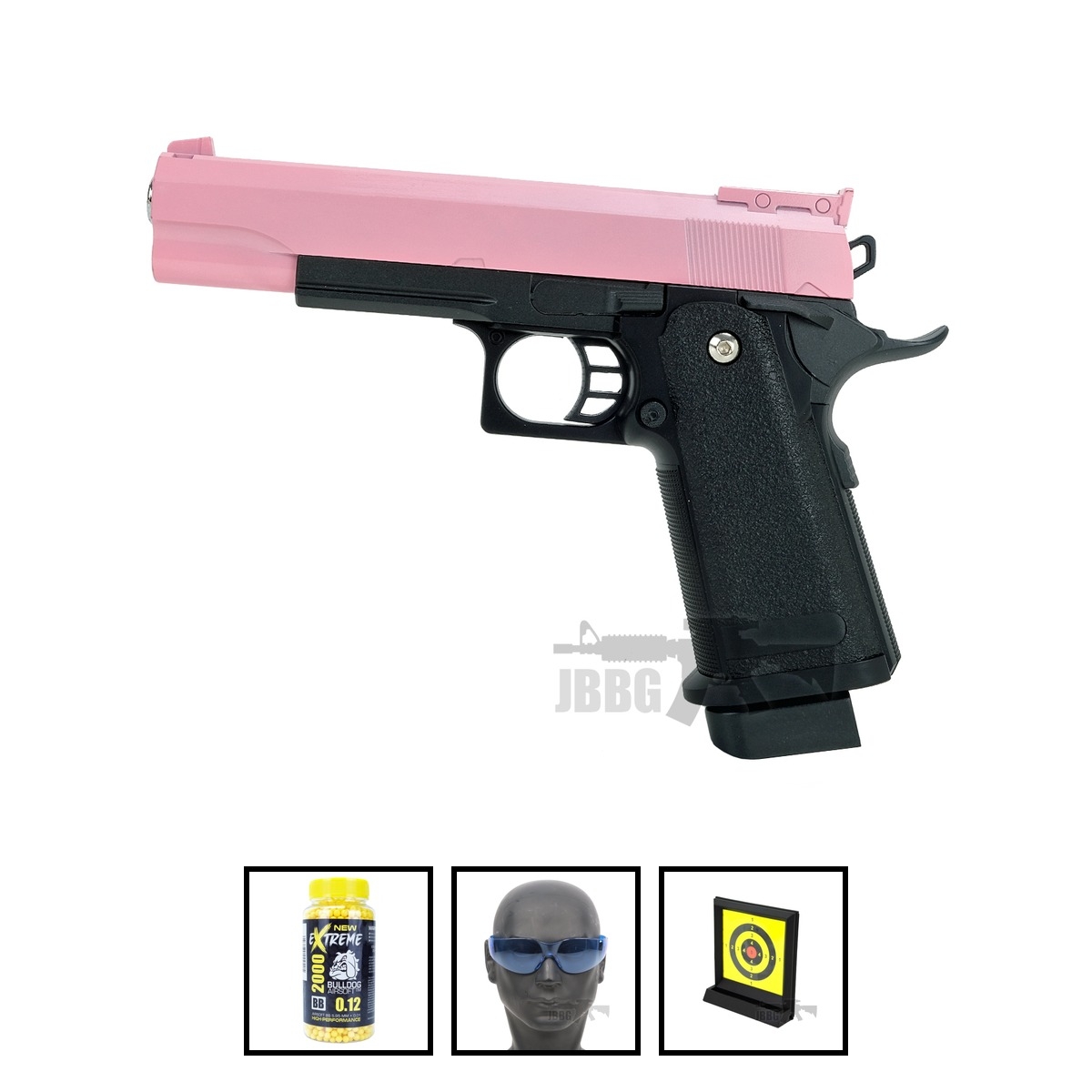 G6 Spring Airsoft Pistol Pink Bundle Offer Set