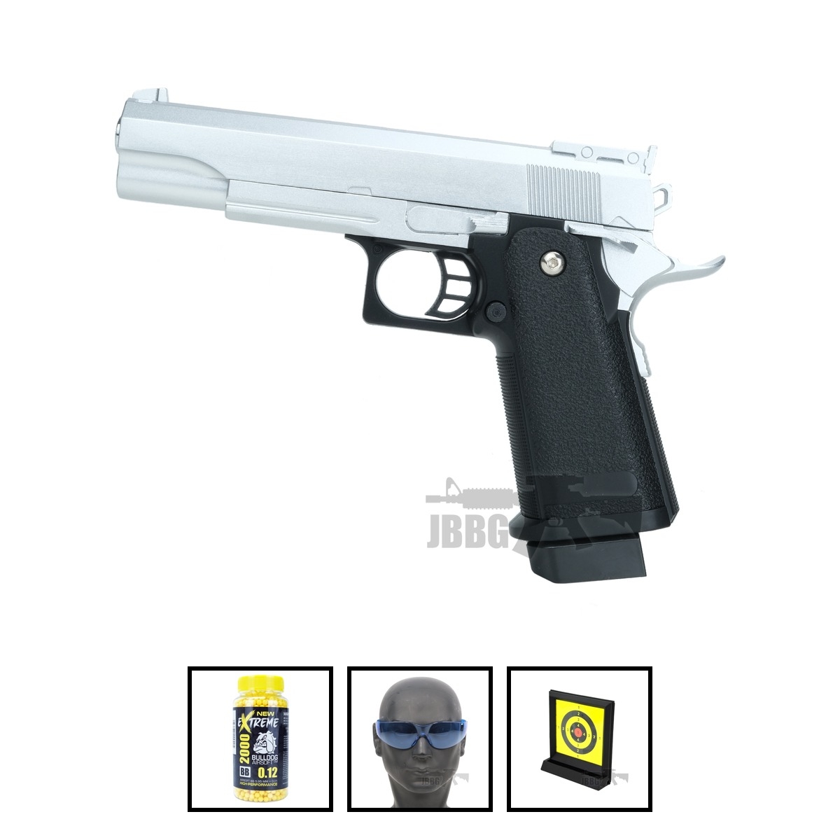 G6 Spring BB Pistol Silver Bundle Offer Set