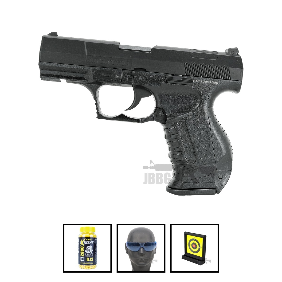 HA120 P99 Replica Spring Airsoft Pistol Bundle Offer Set