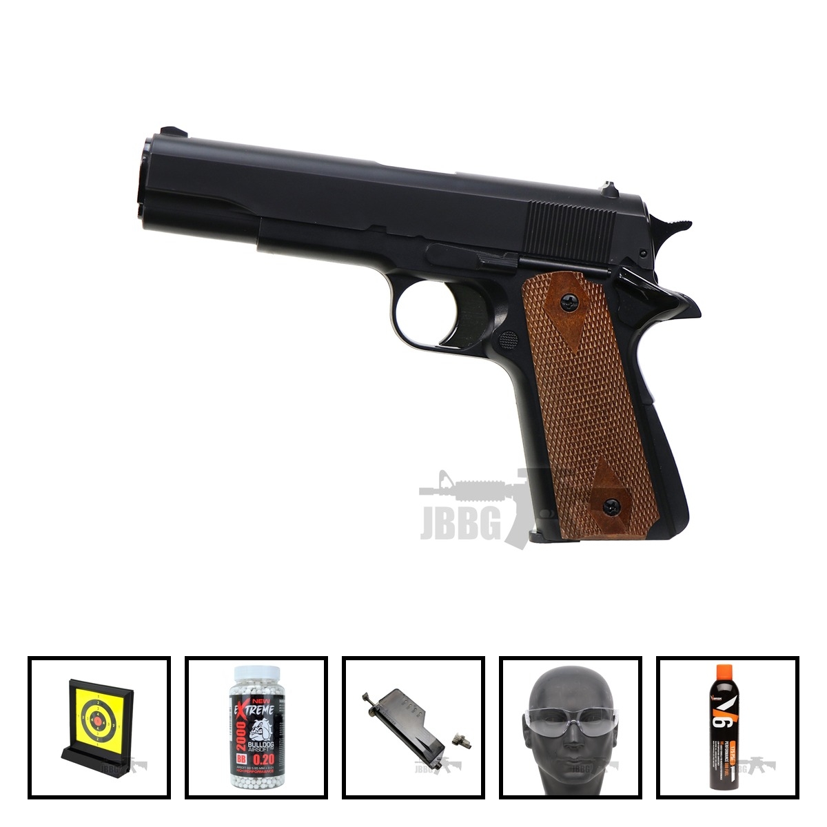 HG121 Gas Airsoft Pistol Bundle Offer Set