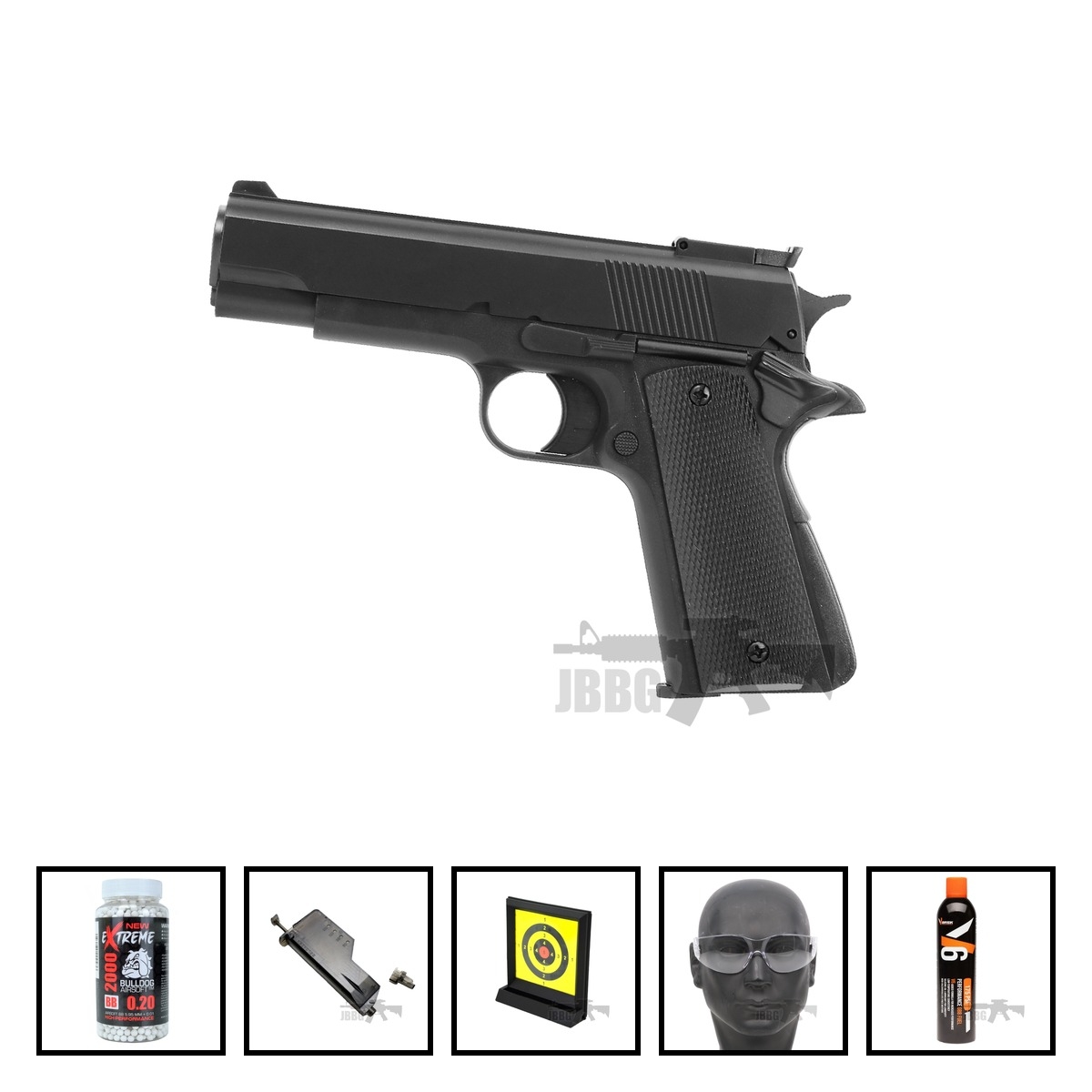 HG123 Gas Airsoft Pistol Bundle Offer Set