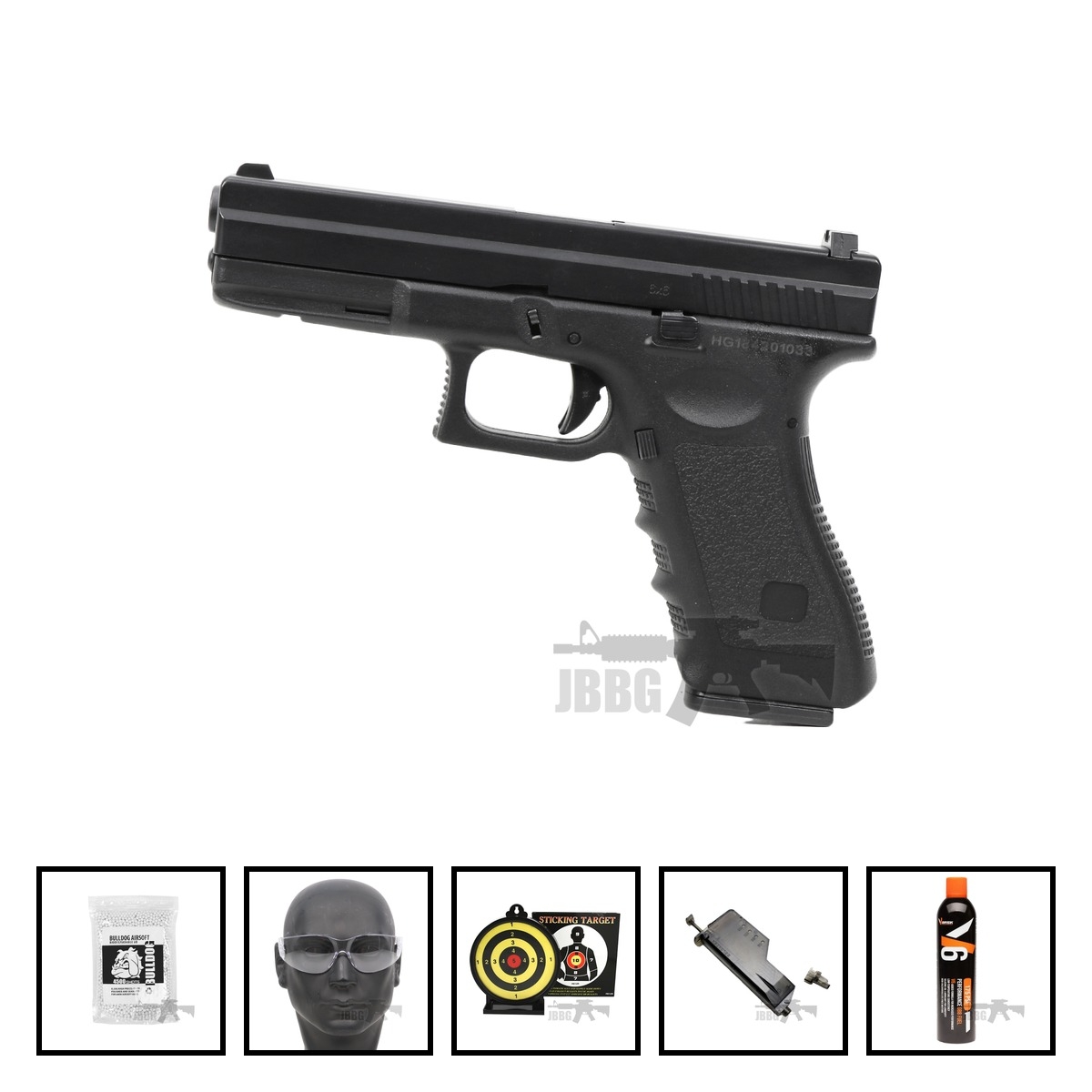 HG184 NEW GBB Sportline Airsoft Pistol Bundle Offer Set