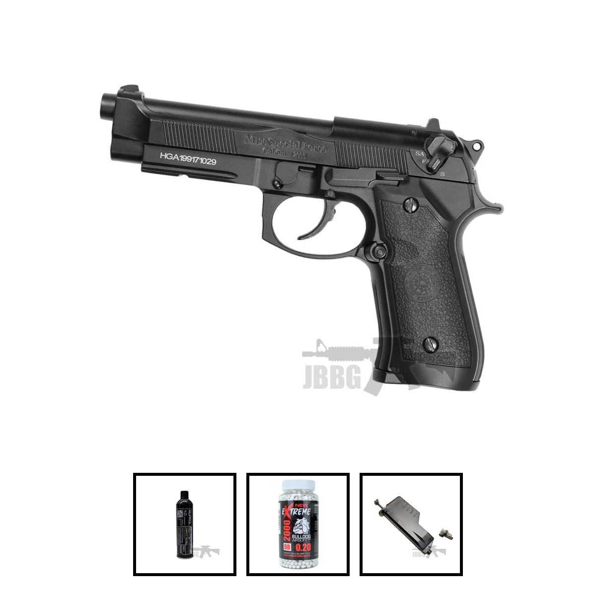 HGA199 Full Auto only Gas Pistol Bundle Offer Set