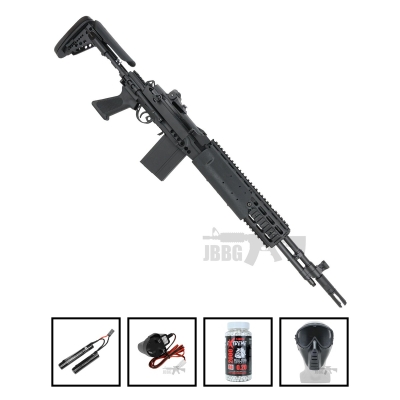 M14A AEG Full Metal Airsoft Support Gun EBR Stock JG Works Bundle Offer Set